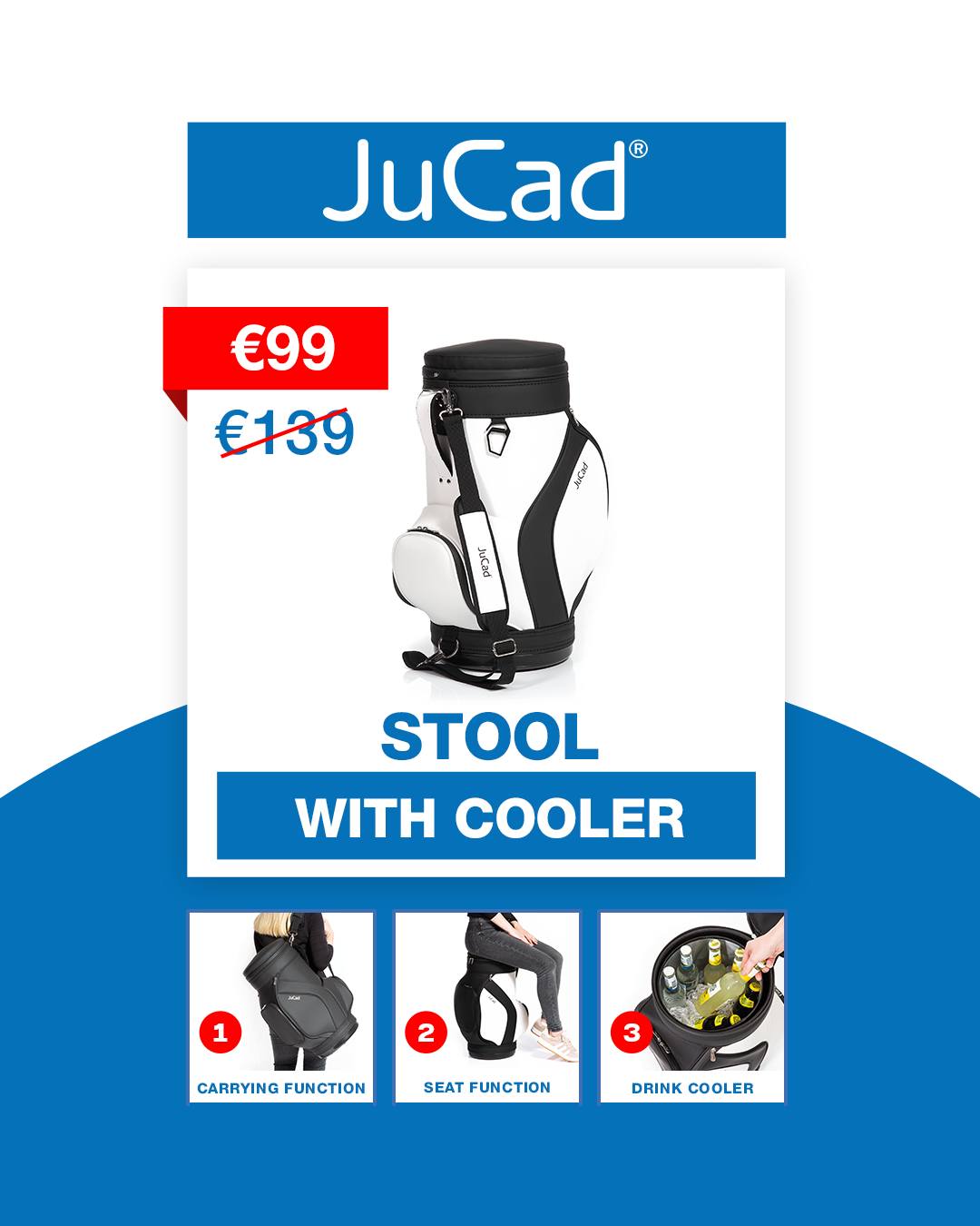 🏌️ JuCad stool with cooler
This multifunctional cooler with a stool in the shape of a golf bag is not only practical and original but also the ultimate outdoor companion.
Material: Imitation leather, waterproof
Seat height: 62 cm
Diameter 28 cm
Capacity: 25 liters
€99 instead of €139
⏰ The offers are valid until August 31, 2025 and while stocks last. ⏰
#jucad #offer #golfoffer #produktofthemonth #pdm #angebot 🏌️ JuCad stool with cooler
This multifunctional cooler with a stool in the shape of a golf bag is not only practical and original but also the ultimate outdoor companion.
Material: Imitation leather, waterproof
Seat height: 62 cm
Diameter 28 cm
Capacity: 25 liters
€99 instead of €139
⏰ The offers are valid until August 31, 2025 and while stocks last. ⏰
#jucad #offer #golfoffer #produktofthemonth #pdm #angebot