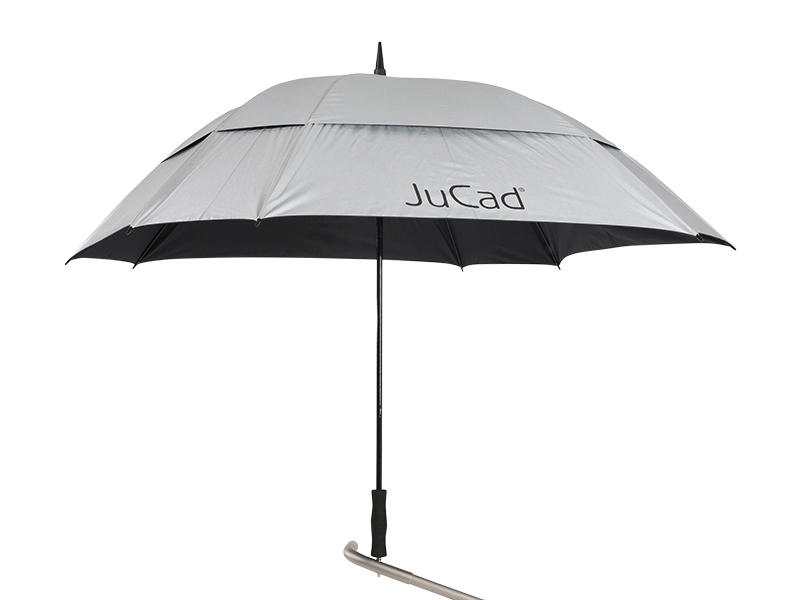 Schirm Windproof silber mit UV-Schutz 99% im Set