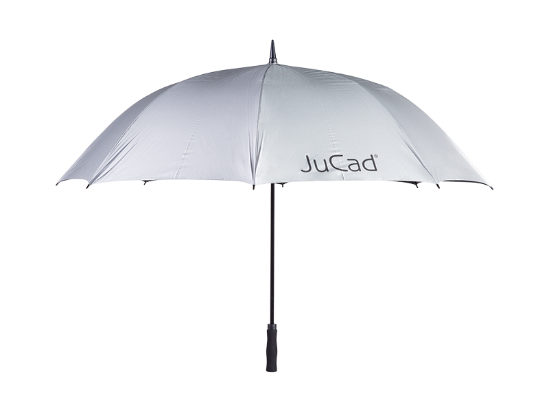 JuCad Golfschirm Automatik ohne Stift silber (mit UV-Schutz)