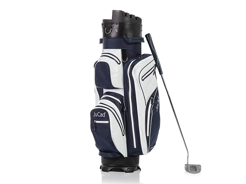 JuCad bag Manager Dry white-blue + Putter