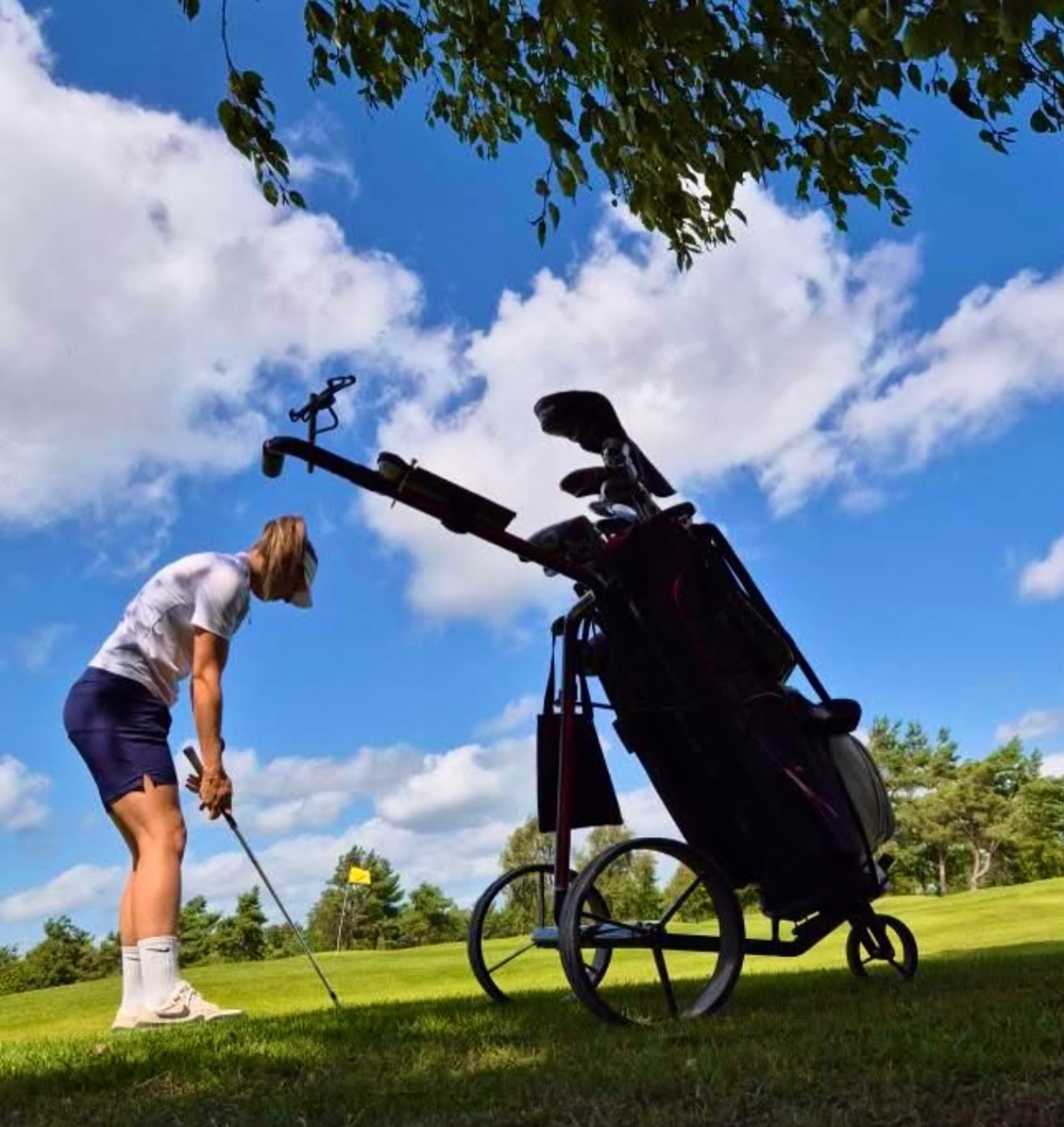 Elegance on the golf course starts with JuCad⛳️

#jucad #elegance #etrolley #golftrolley #golfcourse #putting