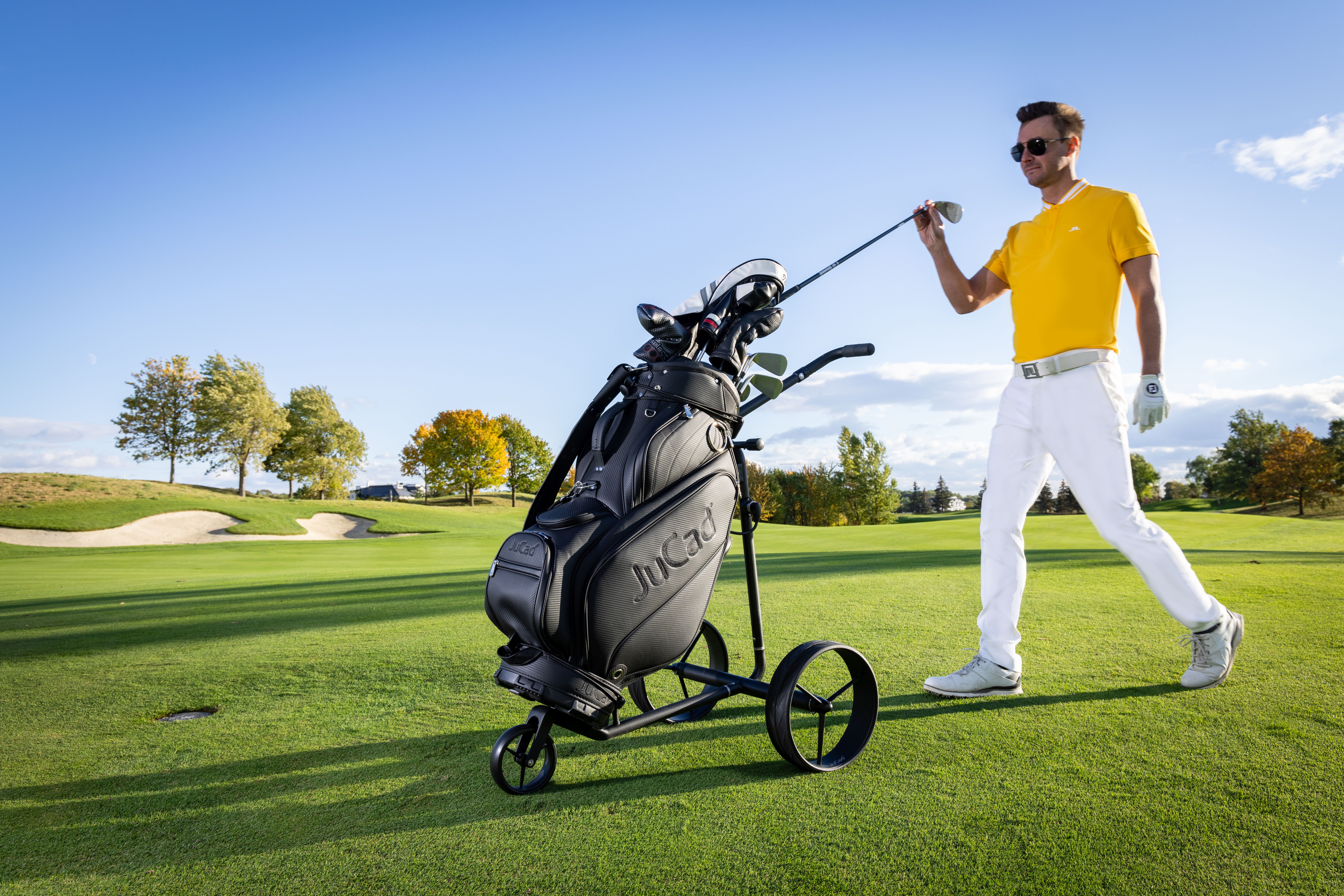 JuCad Bag Pro black with Carbon Travel Nero 2.0 (Example trolley, not included in delivery.)
