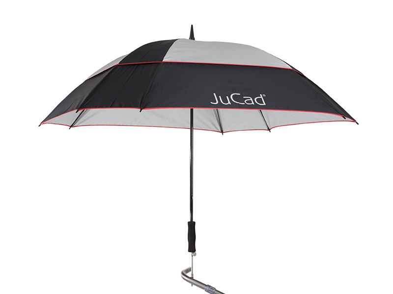 JuCad windproof umbrella_black-silver-red_without pin