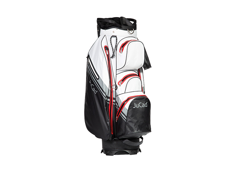 JuCad_bag_Aquastop Plus_black-white-red_JBAP25-SW_front left