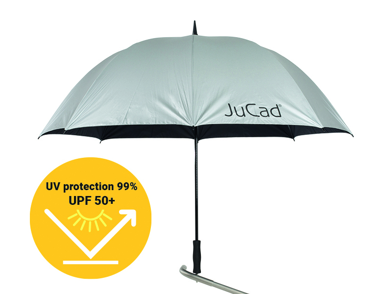 JuCad golf umbrella_silver with UV protection_and pin_JS-SI (2)
